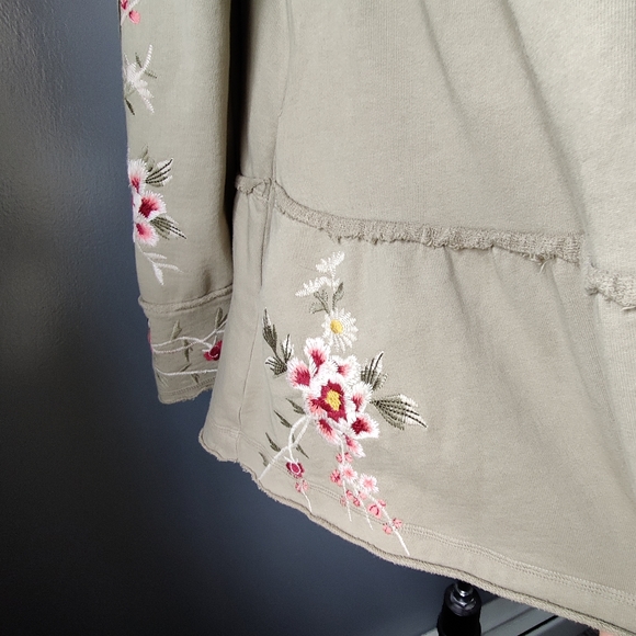 *NWOT* Johnny Was Acacia Cotton Tiered Hoodie - Picture 5 of 8